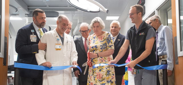 CHoR leaders cut the ribbon on the new electrophysiology and catheterization lab