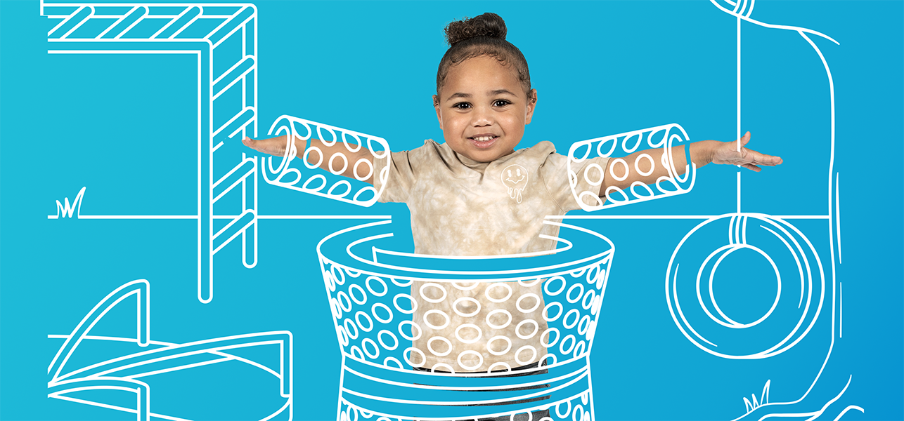 CHoR patient Lux wrapped in bubble wrap