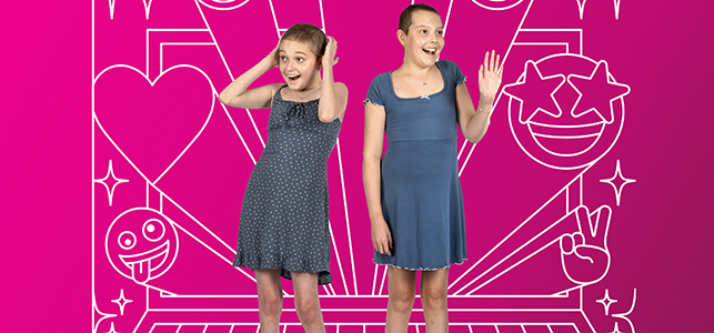 CHoR calendar kids Makayla and Peyton smiling and posing