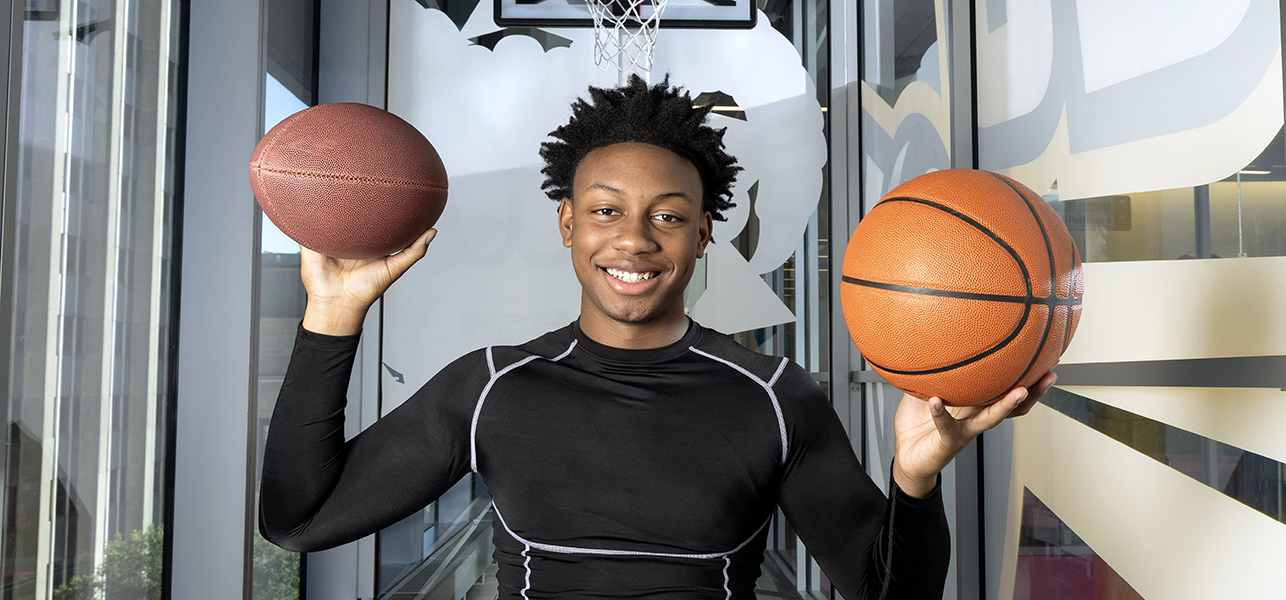 April Calendar Kid: Myles is now back in action after being temporarily sidelined by a debilitating knee injury