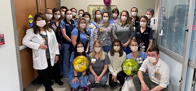 The best care in the most challenging times: Pediatric intensive care unit earns national award