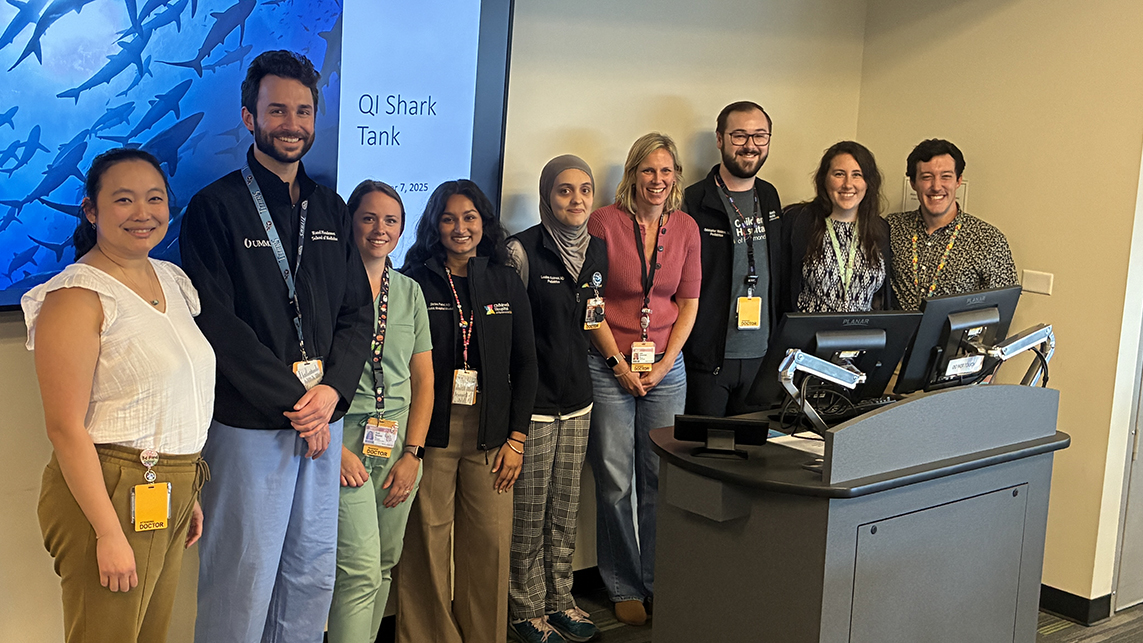 Presenters at the 2025 QI shark tank event